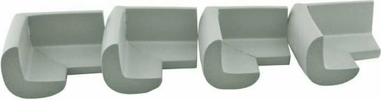 Protection Corner with Sticker Made of Plastic in Gray Colour 4 Pieces