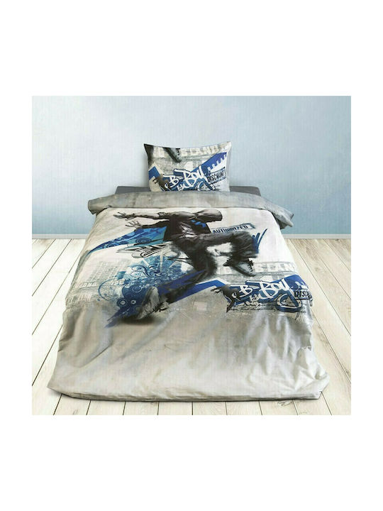 SB Home Σετ Μονά Brake Dance Μπλε 160x260cm