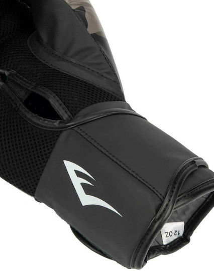 Everlast Spark Γάντια Πυγμαχίας από Συνθετικό Δέρμα για Αγώνα Πράσινα Camo