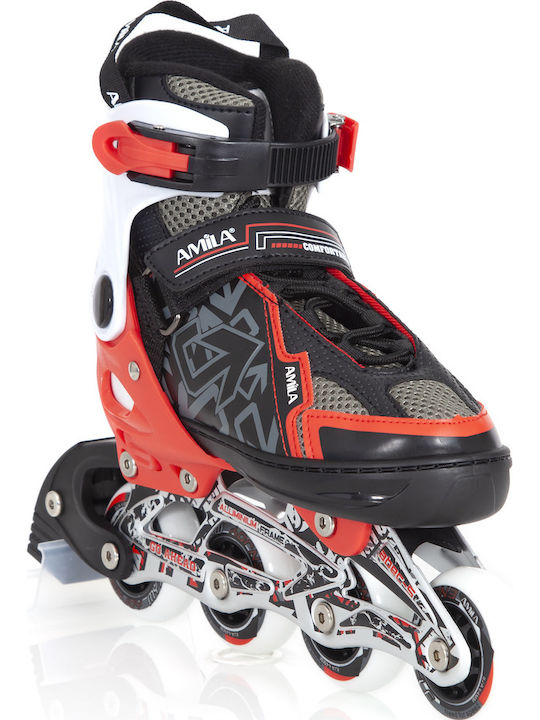 AMILA Inline Αυξομειούμενα Rollers Κόκκινα Παιδικά