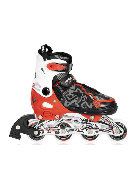 AMILA Inline Αυξομειούμενα Rollers Κόκκινα Παιδικά