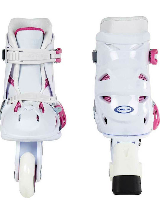 Roces Orlando III Inline Αυξομειούμενα Rollers Λευκά Παιδικά