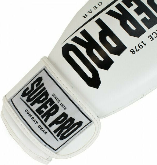 Super Pro Combat Gear Champ SE Γάντια Πυγμαχίας από Συνθετικό Δέρμα για Σάκο Λευκά