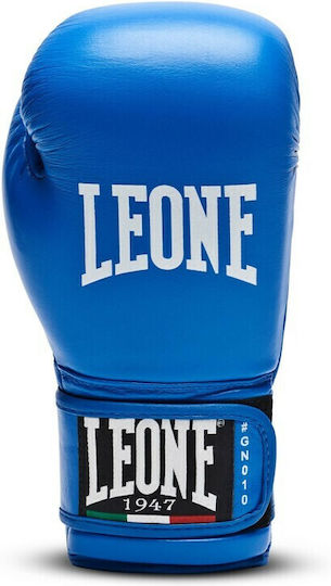 Leone Contest Боксови Ръкавици от Синтетична Кожа за Състезание Син