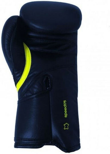 adidas Speed 175 Boxing Gloves made of Synthetic Leather for Match Blue Navy