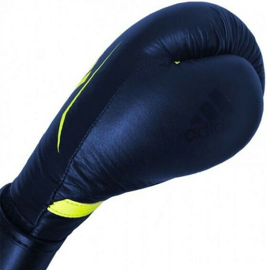 adidas Speed 175 Boxing Gloves made of Synthetic Leather for Match Blue Navy