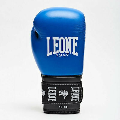 Leone Ambassador Synthetic Leather Boxing Competition Gloves Blue