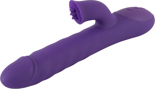 You2Toys Thrusting & Rotating rabbit vibrator Δονητής Rabbit 24.7cm Purple