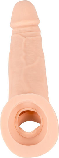 Nature Skin Manșon Pentru Penis Cu Extensie Extensie De Penis Flesh 21cm