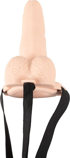 You2Toys Vibrating Strap-on Sleeve Harness with Dildo and Vibration in Black Color