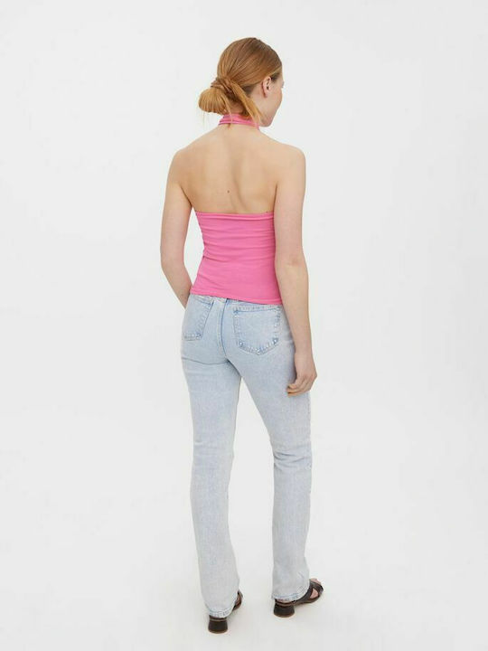 Vero Moda Women's Summer Blouse Cotton Sleeveless Azalea Pink