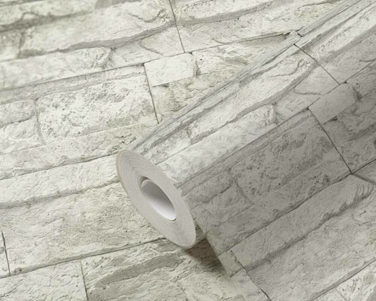 Ταπετσαρία Τοίχου Wood Stone Βινυλίου Γκρι 1000x53cm Πλενόμενη Ταπετσαρία Τοίχου Wood Stone Βινυλίου Γκρι 1000x53cm Πλενόμενη