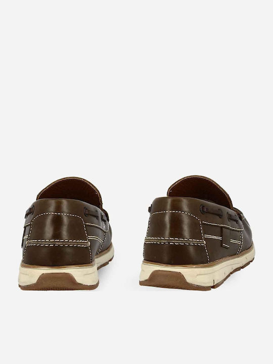 Leder Herren Mokassins in Braun Farbe