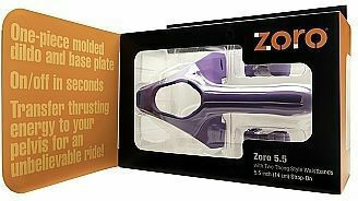 Perfect Fit Brand Zoro Strap On Gurtzeug mit Dildo 12.3cm in Lila Farbe