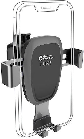 Compass LUKE-A Поставка за Мобилен Телефон за Кола с регулируеми куки Черна