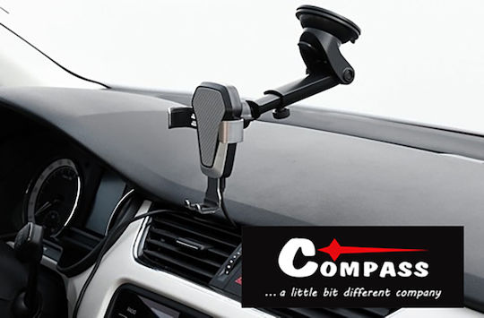 Compass Βάση Κινητού Αυτοκινήτου με Ρυθμιζόμενα Άγκιστρα