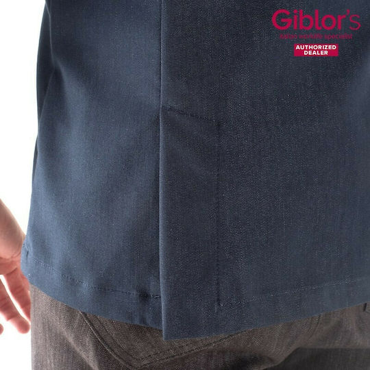 Giblor's Σακάκι Σεφ Ανδρικό Μπλε με Μακρύ Μανίκι