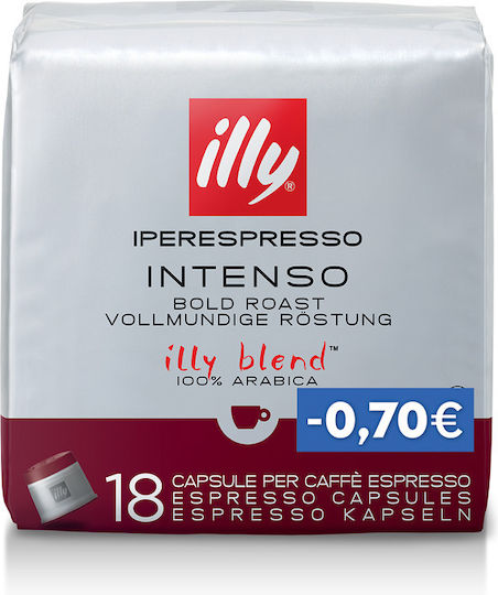 Illy Κάψουλες Espresso Intenso (Scuro) Συμβατές με Μηχανή Iperespresso 108caps