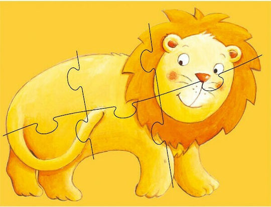 Kinderpuzzle Wilde Tiere für 3+ Jahre 9pcs Djeco