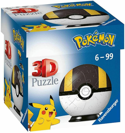 Puzzleball Pokeball Ultra Ball 3D за 6+ години+ Години 54бр Ravensburger