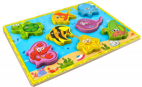 Wooden Kids Puzzle Pegged for 3+ Years 8pcs