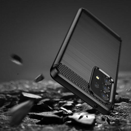 Hurtel Carbon Flexible Back Cover Σιλικόνης Μαύρο (Galaxy A53)
