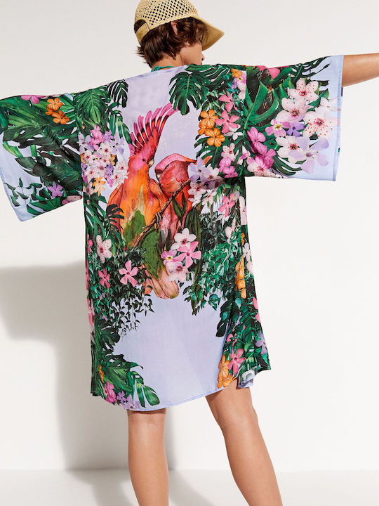 Desigual Amelia Κιμονό Παραλίας Floral