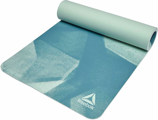 Reebok Στρώμα Γυμναστικής Yoga Τιρκουάζ Πάχους 0.4cm