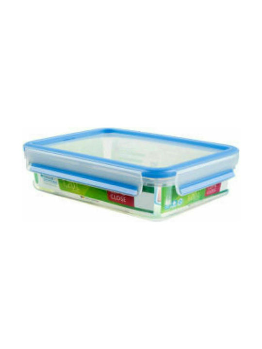 Tefal Clip & Close Lunch Box Plastic Μπλε Suitable for for Lid for Microwave Oven 1200ml 1pcs