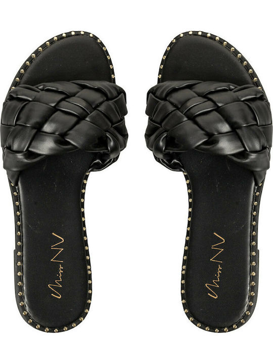 Women's Flat Sandals in Black Color