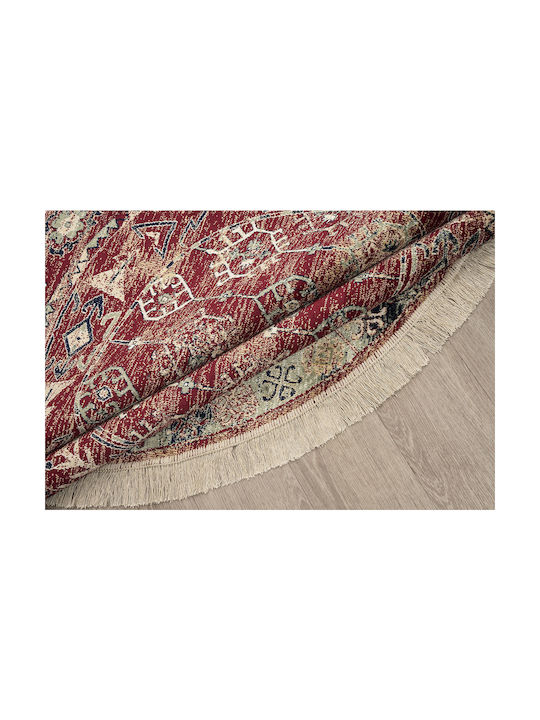 Newplan Sonia 9937/301220 Rug Round with Fringes Burgundy