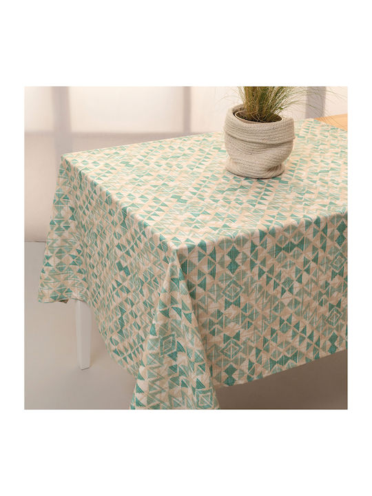 Palamaiki Tati Cotton & Polyester Tablecloth Πράσινο 140x180cm