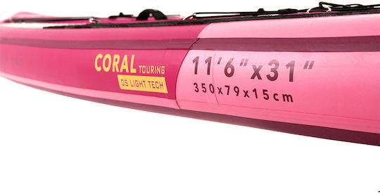 Aqua Marina Coral Tournee Aufblasbare SUP Board mit Länge 3,5 m Rosa