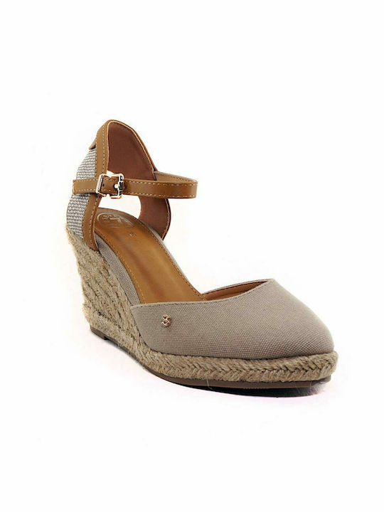 Seven Women's Fabric Platform Espadrilles Khaki