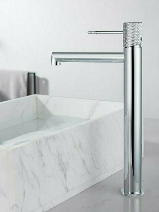 Orabella Terra Mixing Tall Sink Faucet Silver