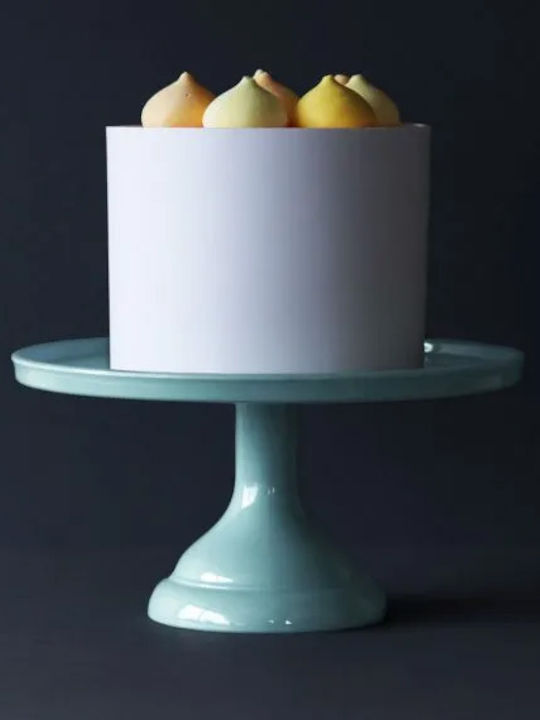 A Little Lovely Company Τουρτιέρα Πλαστική με Πόδι Μπλε 23.5x23.5x12εκ.