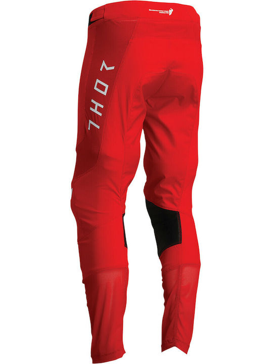 Thor MX Prime Hero Vară Bărbați Pantaloni Motocross Red/White