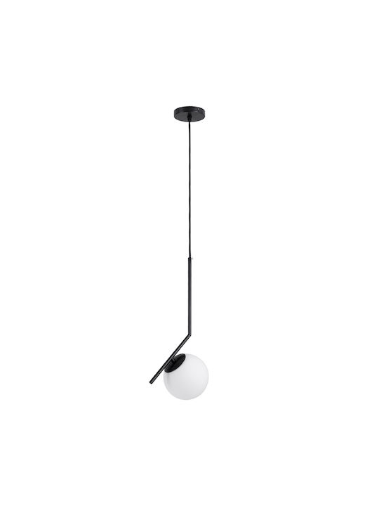 GloboStar Monroe Pendant Light Black Ball with Socket E27 40x21x49cm