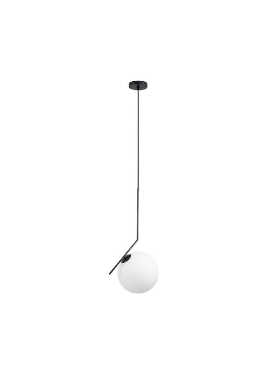 GloboStar Monroe Pendant Light Black Ball with Socket E27 50x36x75cm