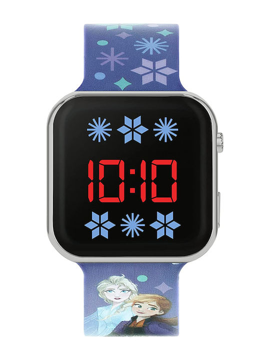 Disney Frozen 35мм Светлосин Детски Часовник