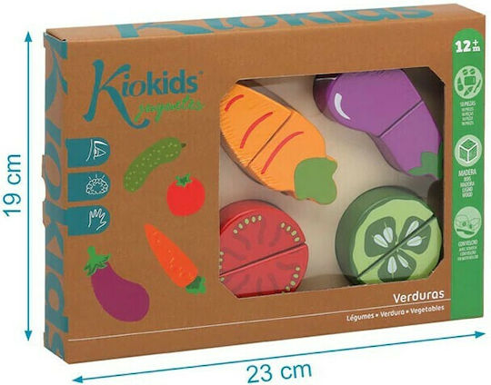 Kiokids Дървено Плато С Зеленчуци За 12+ Години