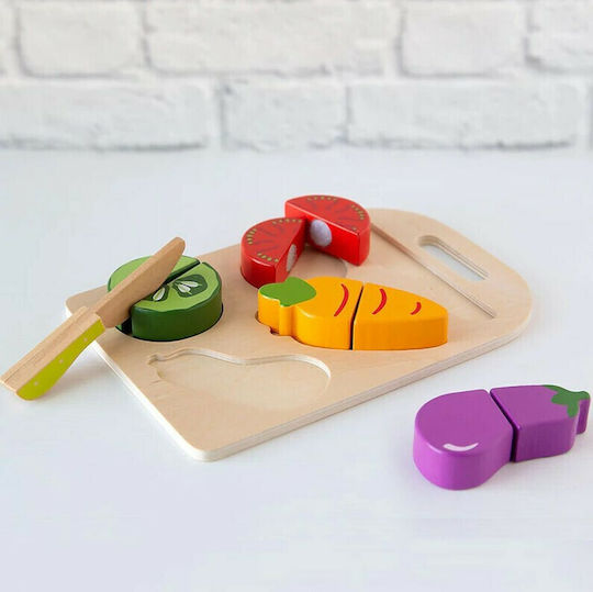 Kiokids Дървено Плато С Зеленчуци За 12+ Години