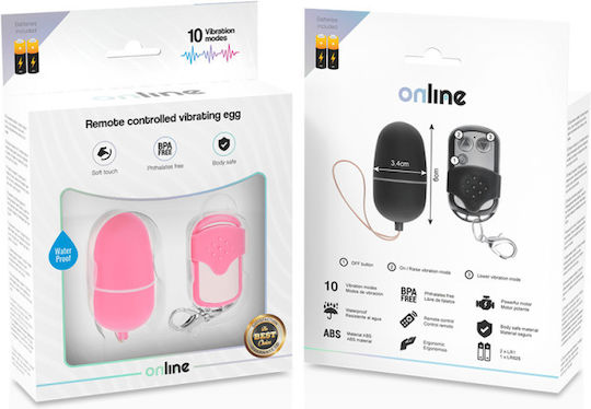 Vibrator Ei mit Fernbedienung Ferngesteuertes Vibrationsei Medium 6cm Pink