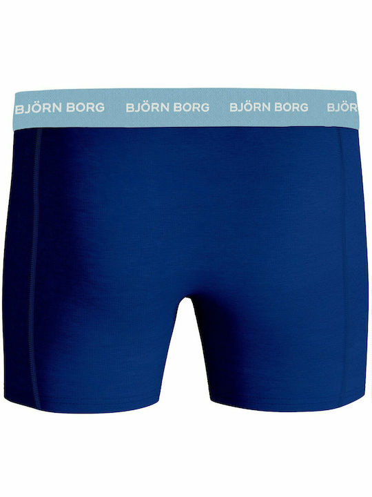 Björn Borg Herren Boxershorts Blau mit Mustern 1Packung