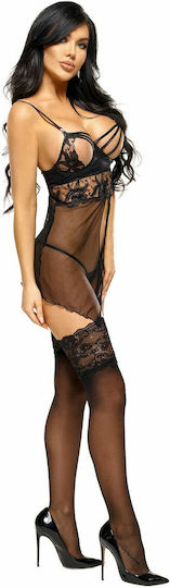 Beauty Night Shaina Set Sexy Babydoll Chemise & String Black