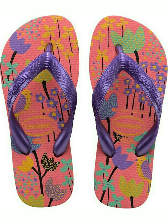 Șlapi pentru copii Flip Flops Violet Flores
