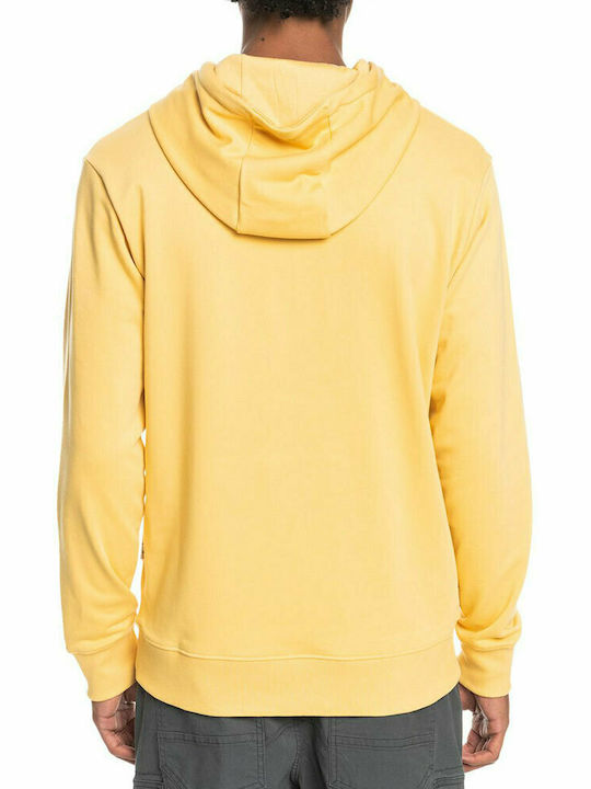 Quiksilver Rattan Men's Sweatshirt with Hood and Pockets Yellow