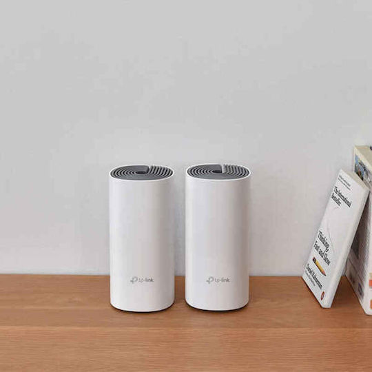 TP-LINK Deco E4 v1 WiFi Mesh Network Access Point Wi‑Fi 5 Dual Band (2.4 & 5GHz) in Double Kit
