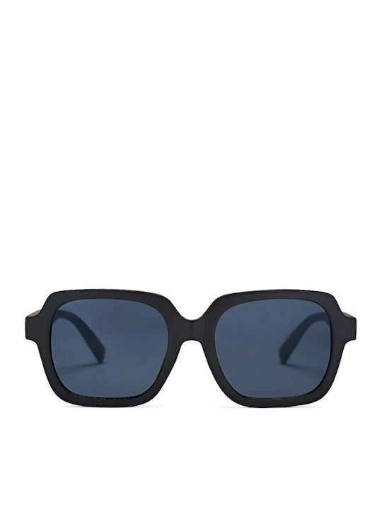 Chpo Jojo Women's Sunglasses with Black Plastic Frame and Black Lens 16133DD