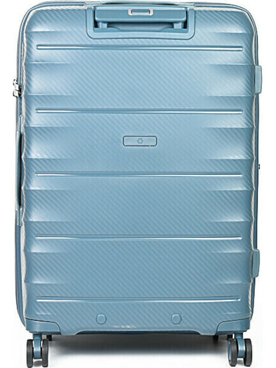 Airtex Paris Mittlerer Hartgepäckkoffer Hellblau mit 4 Rädern Höhe 65,5 cm